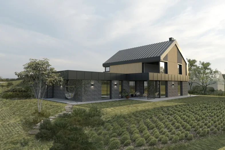 Indywidualny projekt domu jednorodzinnego Ratas